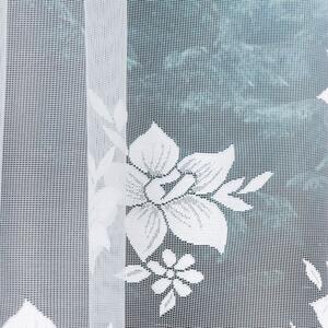 Biela žakarová záclona IRENA 310x160 cm