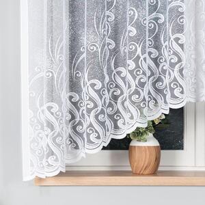 Biela žakarová záclona VANDA 300x160 cm
