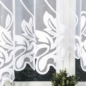 Biela žakarová záclona ALINA 430x160 cm