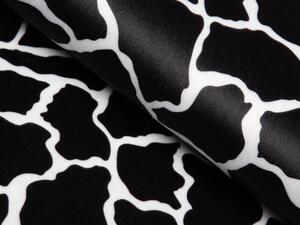 Biante Zamatová obliečka na vankúš Tamara TMR-015 Čiernobiely žirafí vzor 50 x 70 cm
