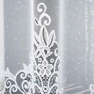 Biela žakarová záclona BERENIKA 300x180 cm