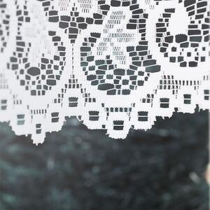 Biela žakarová záclona BERENIKA 300x180 cm