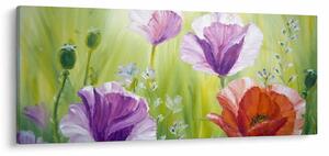 Obraz - Vlčie maky (120x50 cm)