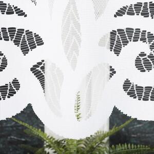 Biela žakarová záclona EVELINA 400x160 cm