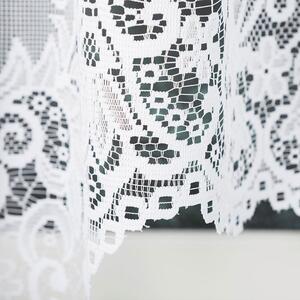 Biela žakarová záclona BERENIKA 400x170 cm
