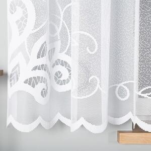 Biela žakarová záclona EVELINA 400x160 cm
