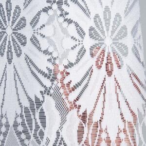 Biela žakarová záclona EMILIA 340x160 cm