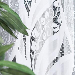 Biela žakarová záclona MELANIA 300x160 cm
