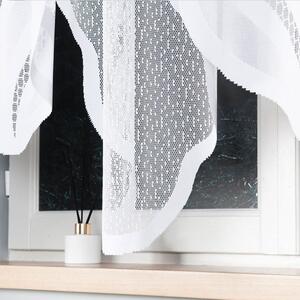Biela žakarová záclona MELANIA 300x160 cm