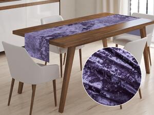 Biante Zamatový behúň na stôl Diana DI-006 Tmavo fialový 20x120 cm