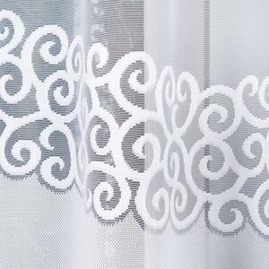 Biela žakarová záclona DANIELA 300x130 cm