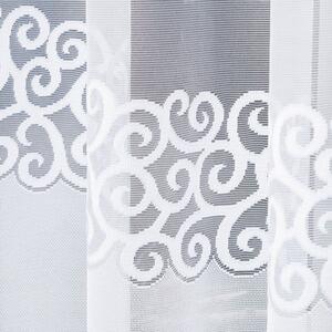 Biela žakarová záclona DANIELA 300x170 cm
