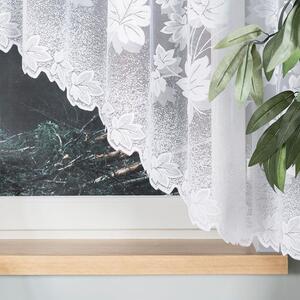 Biela žakarová záclona BOZENA 300x160 cm