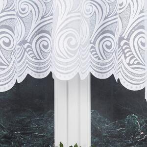 Biela žakarová záclona KINGA 300x160 cm