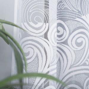 Biela žakarová záclona KINGA 300x140 cm