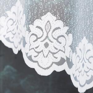 Biela žakarová záclona ZAKLINA 250x120 cm