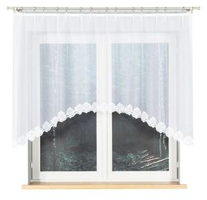 Biela žakarová záclona ZAKLINA 250x130 cm