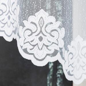 Biela žakarová záclona ZAKLINA 250x130 cm