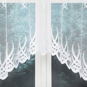 Biela žakarová záclona GOSIA 250x120 cm
