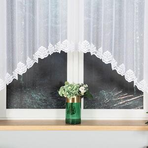 Biela žakarová záclona ZAKLINA 300x140 cm