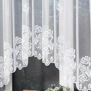 Biela žakarová záclona BEATA 315x160 cm
