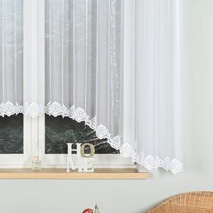 Biela žakarová záclona ZAKLINA 400x160 cm
