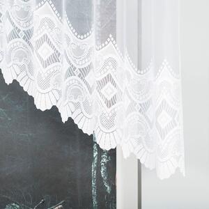 Biela žakarová záclona LUCYNA 250x120 cm
