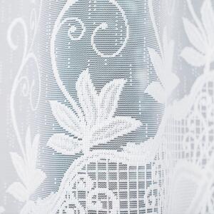 Biela žakarová záclona JOVITA 250x120 cm