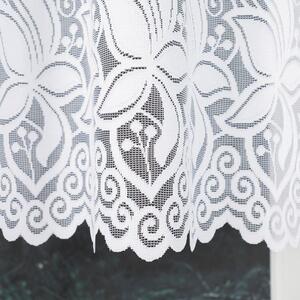 Biela žakarová záclona JOANNA 400x160 cm