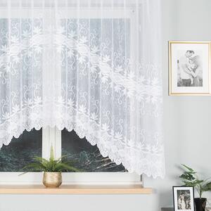 Biela žakarová záclona JOVITA 300x150 cm