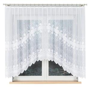 Biela žakarová záclona JOVITA 300x150 cm