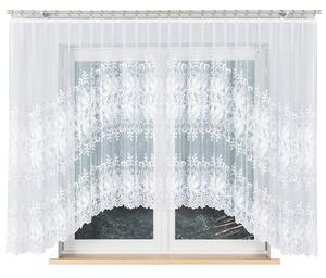 Biela žakarová záclona JOANNA 400x160 cm