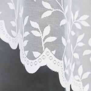 Biela žakarová záclona ZUZANNA 250x130 cm