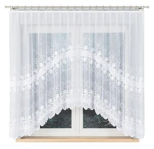 Biela žakarová záclona JOVITA 300x160 cm
