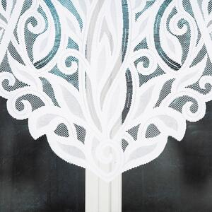 Biela žakarová záclona POLA 250x130 cm