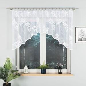 Biela žakarová záclona KAJA 250x100 cm