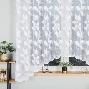 Biela žakarová záclona MARTYNA 300x180 cm