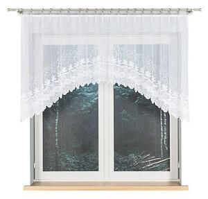 Biela žakarová záclona JOVITA 250x100 cm