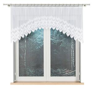 Biela žakarová záclona FELICJA 200x80 cm
