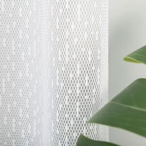 Biela žakarová záclona MELANIA 400x160 cm
