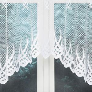 Biela žakarová záclona GOSIA 300x120 cm