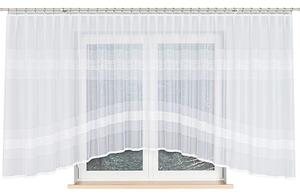 Biela žakarová záclona KLAUDYNA 520x160 cm