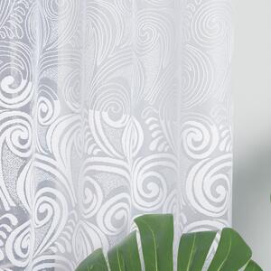 Biela žakarová záclona KINGA 400x160 cm