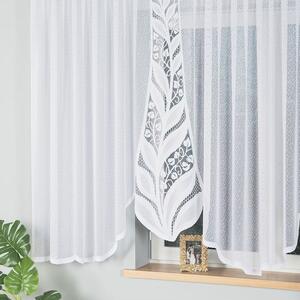 Biela žakarová záclona MELANIA 500x160 cm