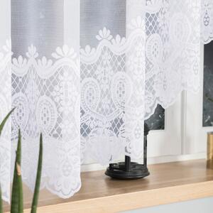 Biela žakarová záclona DARIA 400x160 cm