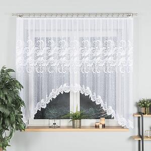 Biela žakarová záclona IVONA 300x160 cm