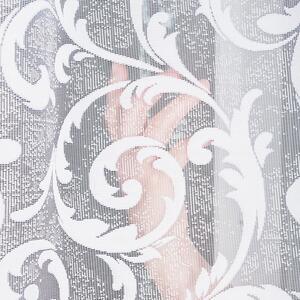 Biela žakarová záclona LEOKADIA 400x155 cm