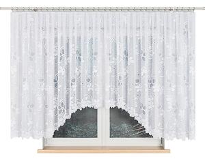 Biela žakarová záclona RENATA 500x150 cm