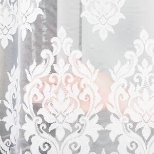 Biela žakarová záclona LUDMILA 300x160 cm