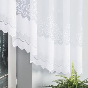 Biela žakarová záclona GENOVEFA 450x140 cm